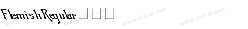 Flemish Regular字体转换